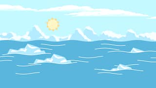 Waarom smeltend zee-ijs van de Noordpool niet bijdraagt aan de zeespiegelstijging