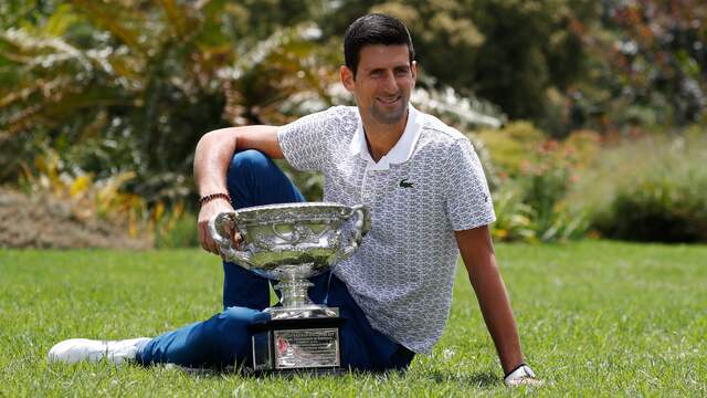 Novak Djokovic won de Australian Open al acht keer.