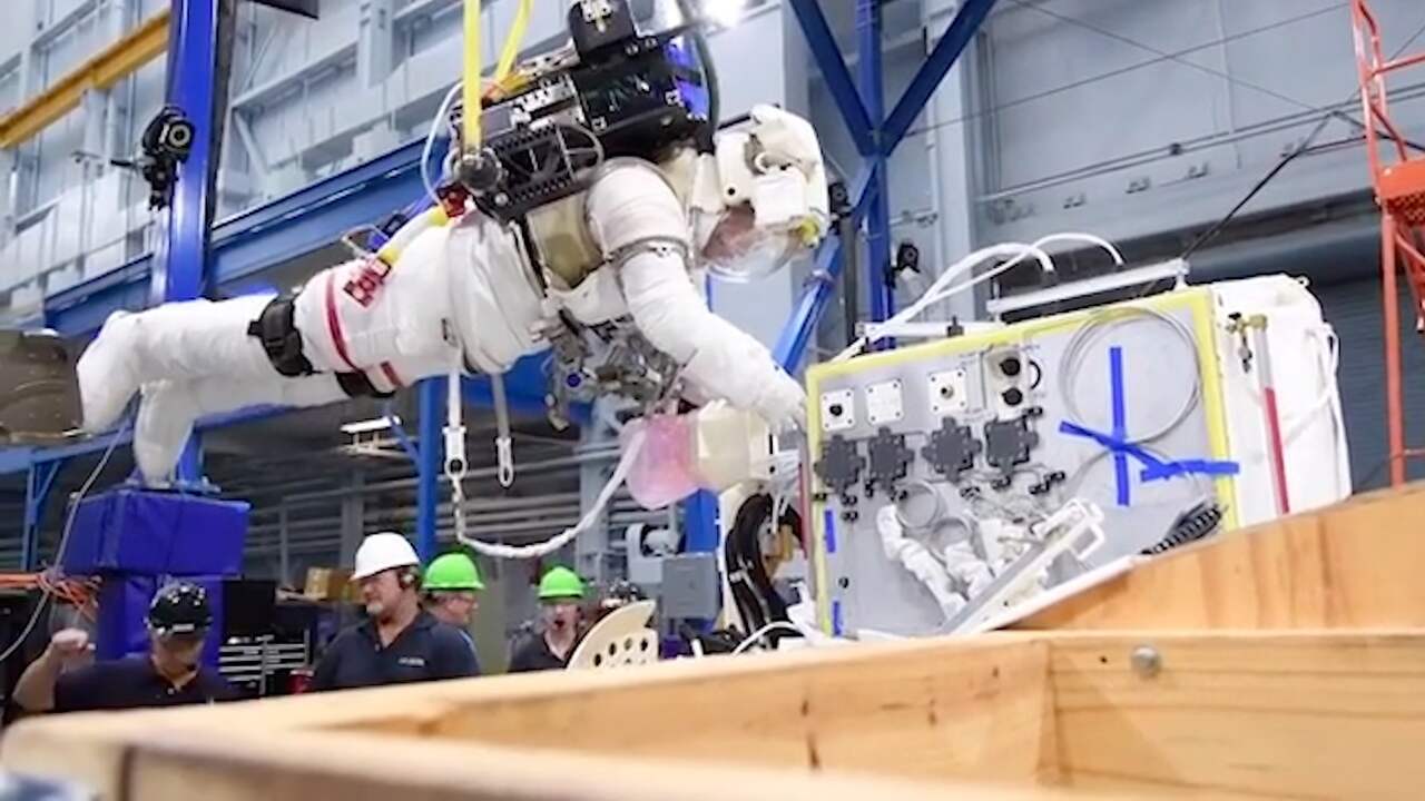 Beeld uit video: NASA deelt beelden van ruimte-oefening op aarde