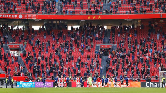 Bij een speelronde in april was er voor het laatst publiek aanwezig bij de Eredivisie-wedstrijden.