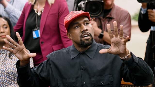 Kanye West op bezoek bij Trump in 2018. (Foto: BrunoPress)
