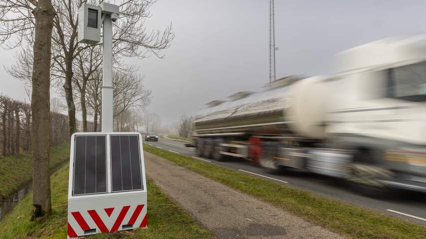 Ook op de N289 bij het Zeeuwse Krabbendijke stond de afgelopen weken een flexflitser opgesteld.