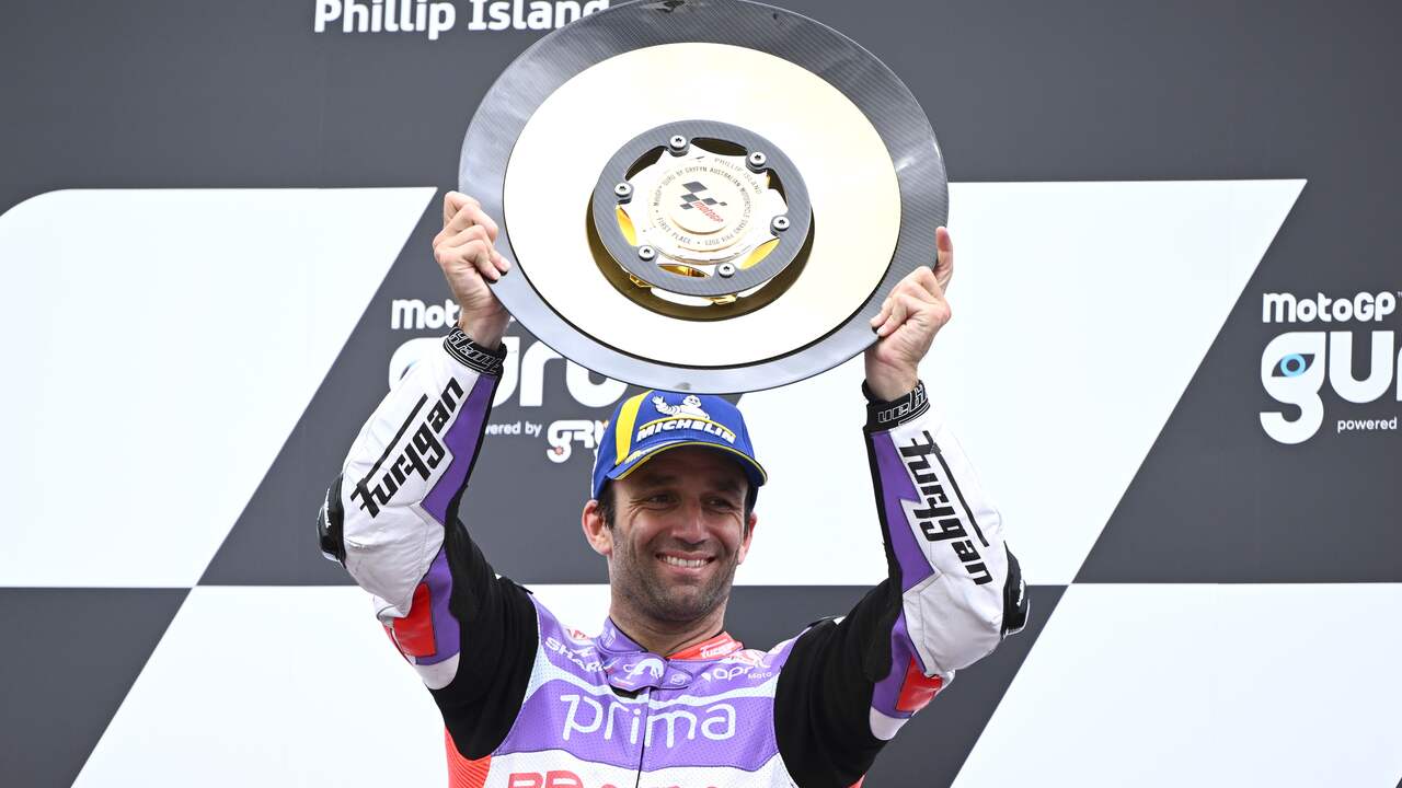 Beeld uit video: 33-jarige Johann Zarco pakt eerste GP-zege ooit na fenomenale laatste ronde