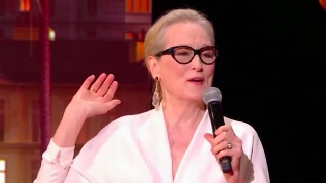 Meryl Streep geëmotioneerd na ontvangst ereprijs in Cannes