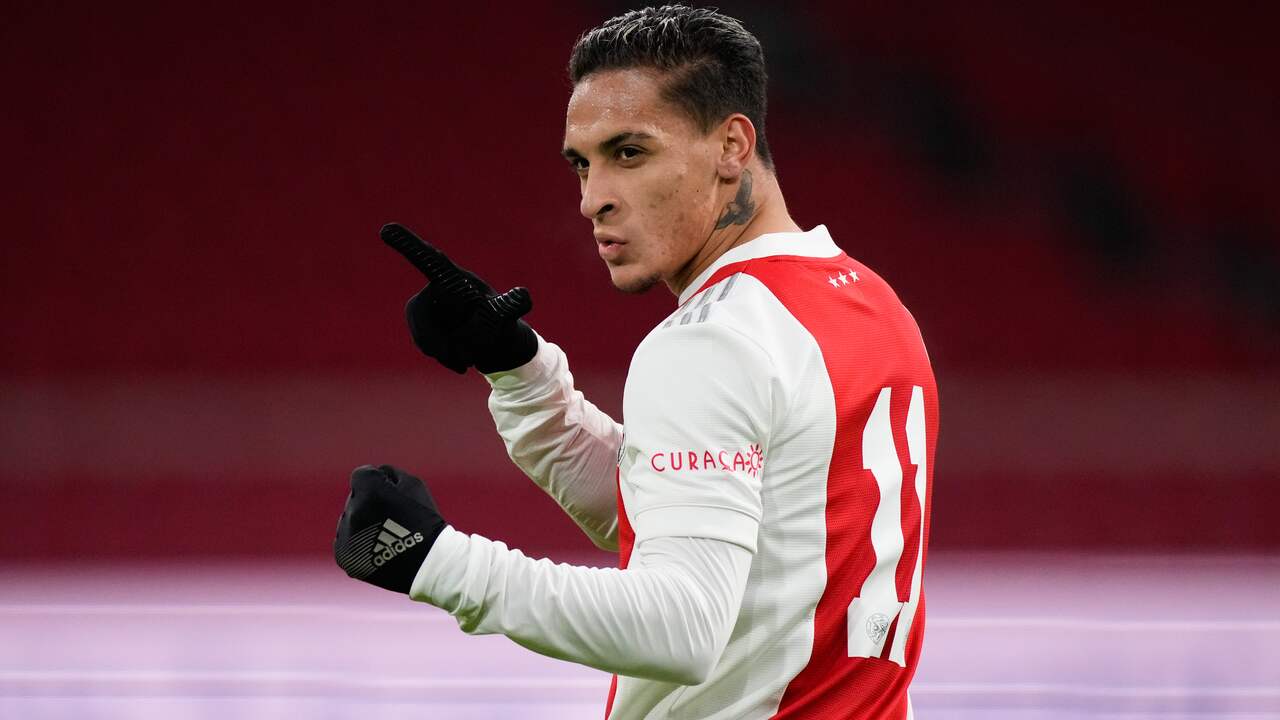 Antony was goud waard voor Ajax tegen Willem II.