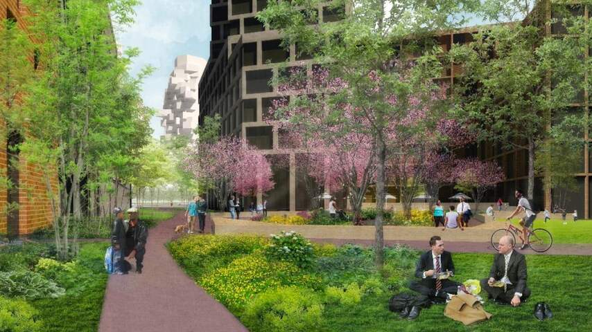 Amsterdam bouwt nieuwbouwwijk met 1.350 woningen op de Zuidas
