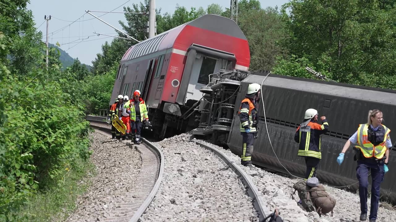 Deutsche Rettungskräfte finden fünften Todesfall nach Zugunglück in Bayern |  JETZT