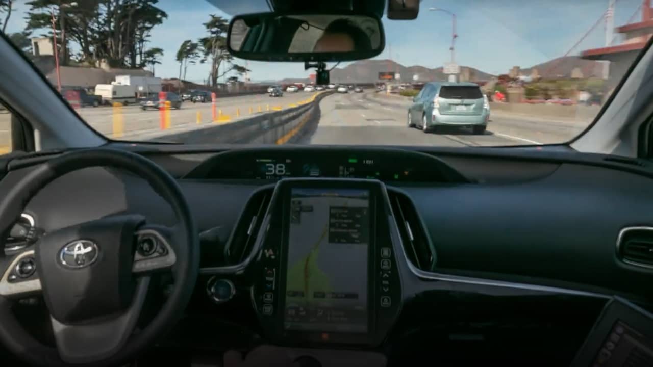 Beeld uit video: Bekijk hier de rit van Levandowski met de zelfrijdende auto
