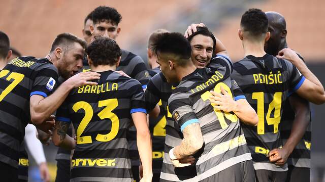 Internazionale viert de treffer van Matteo Darmian.