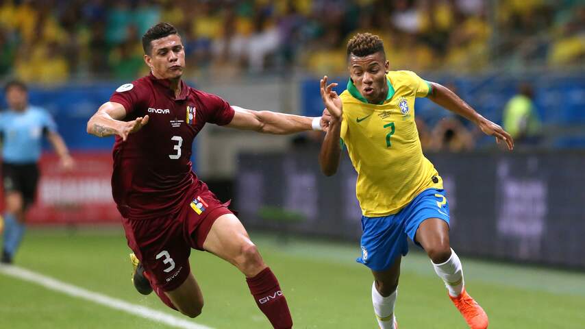 Neres met Brazilië mede door VAR niet langs Venezuela op Copa América