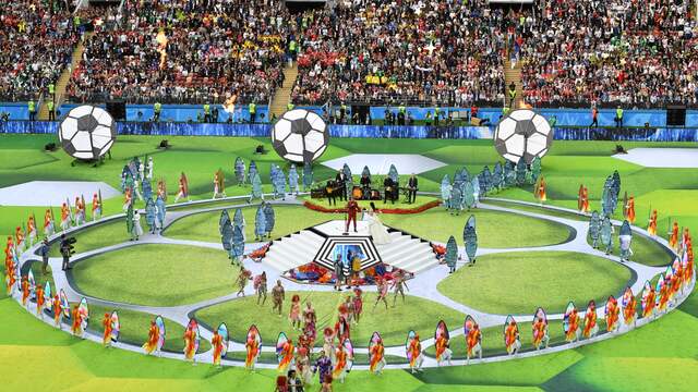 Wk In Rusland Officieel Van Start Met Openingsceremonie Wk In Rusland Officieel Van Start Met Openingsceremonie