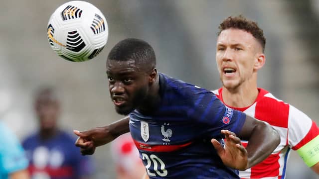 Dayot Upamecano in het shirt van de Franse ploeg