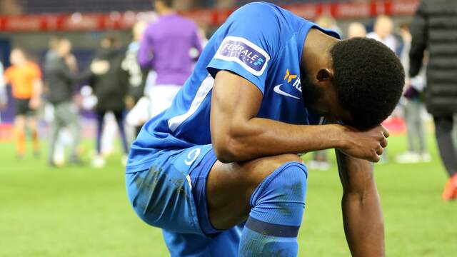 Teleurstelling bij Mark McKenzie na de nederlaag tegen Beerschot.