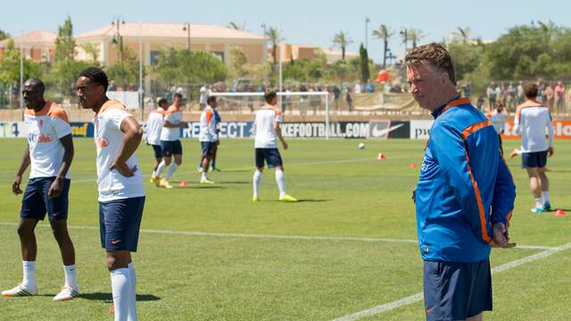 Oranje bereidde zich onder bondscoach Louis van Gaal in 2014 ook in Lagos voor op het WK in Brazilië.