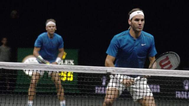 Federer en Nadal winnen eerste gezamenlijke dubbelspel bij Laver Cup