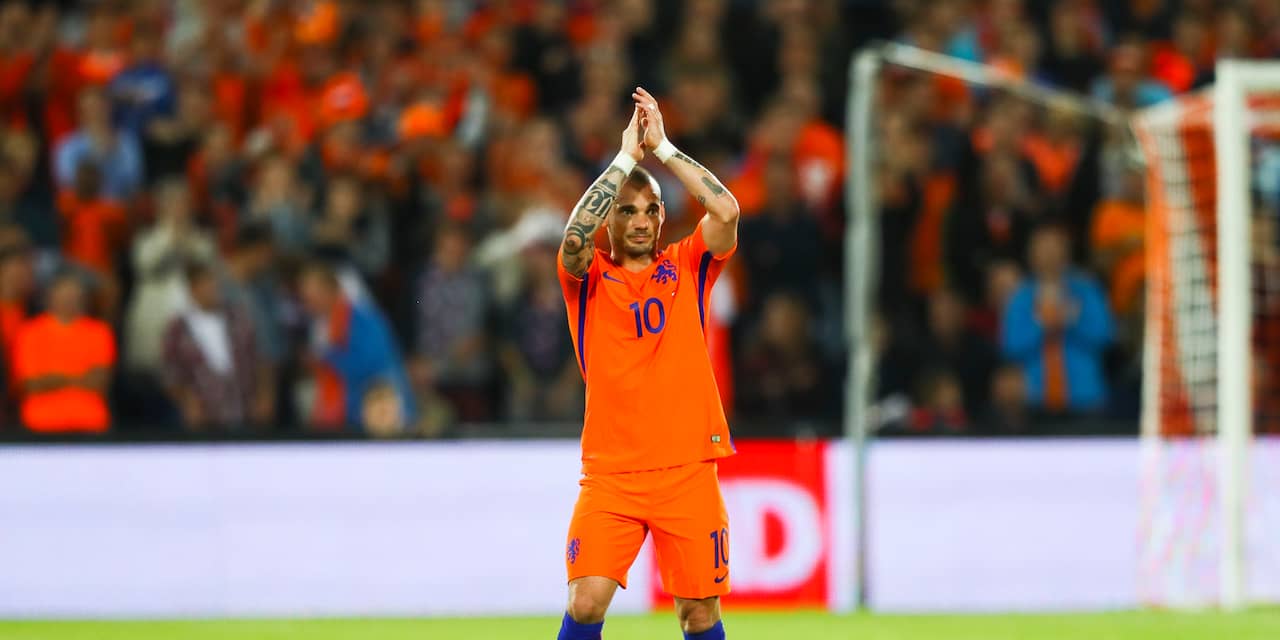Sneijder hoopt nog afscheidsinterland te mogen spelen voor Oranje