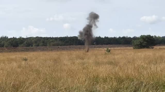 EOD laat granaat ontploffen op Ginkelse Heide in Ede