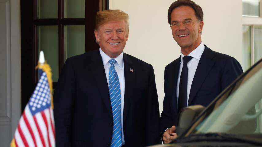 Mark Rutte en Donald Trump