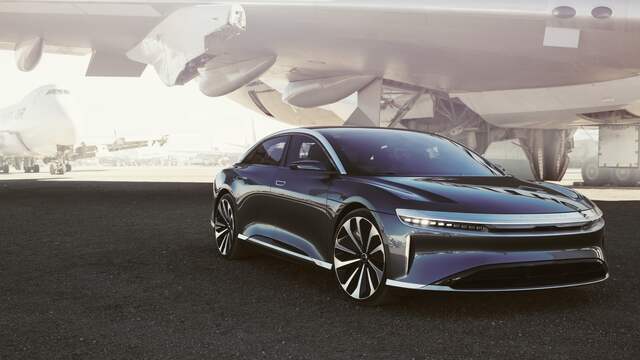 In de bodem van de duurste Lucid Air zit een accupakket van 113 kWh.