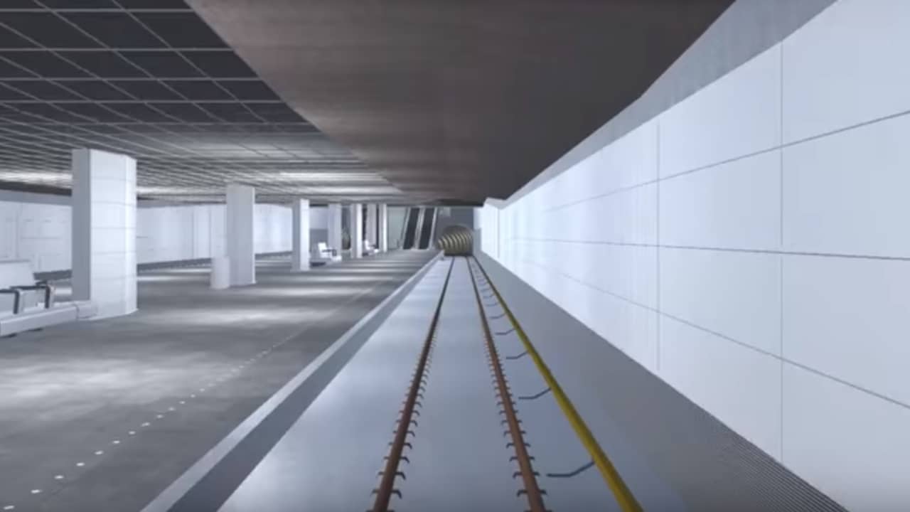 Simulator Noord-Zuidlijn bij Rokin