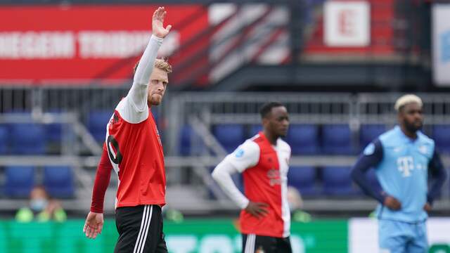 Nicolai Jørgensen speelde op 23 mei in de finale van de play-offs om Europees voetbal tegen FC Utrecht zijn laatste wedstrijd voor Feyenoord.