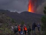 Veel media-aandacht voor lava spuwende vulkaan op La Palma