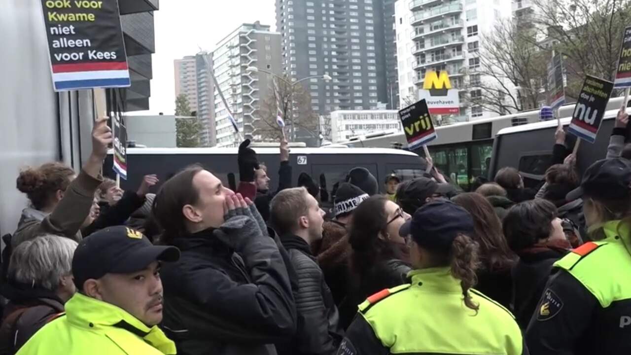 Aanhoudingen bij protest tegen Zwarte Piet in Rotterdam