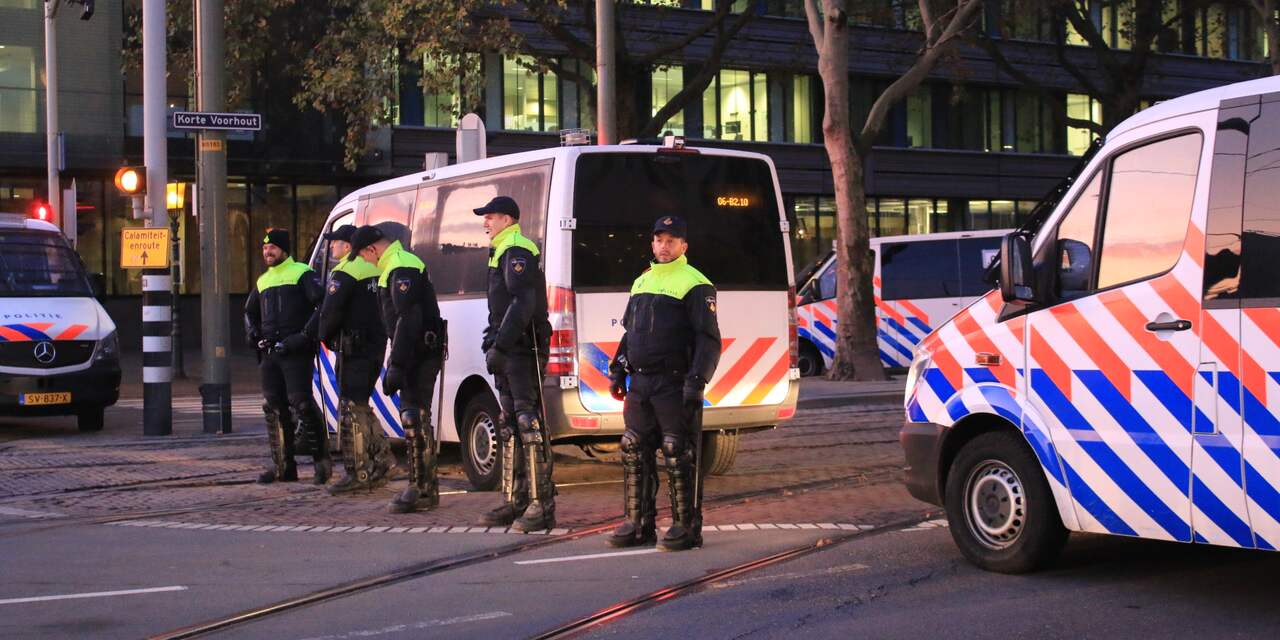 Politie sluit A12 bij Den Haag af, Malieveld vol met actievoerders