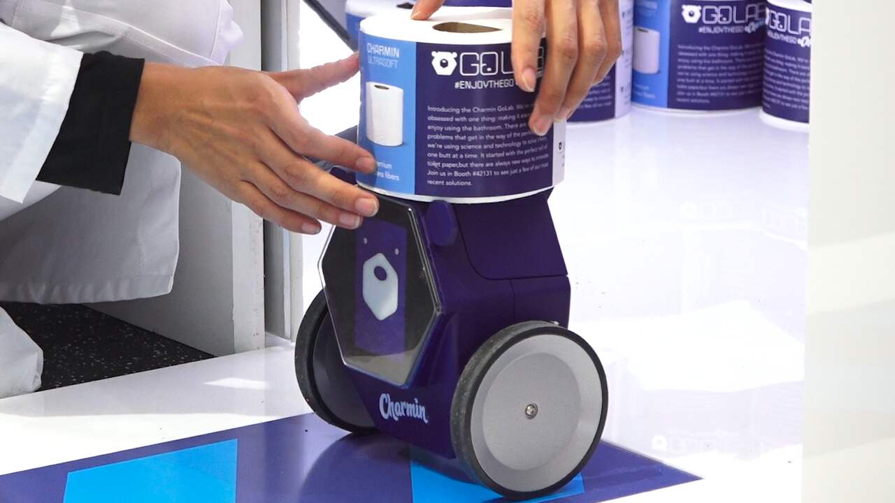 Grote boodschap? Deze robot brengt toiletpapier als het op is