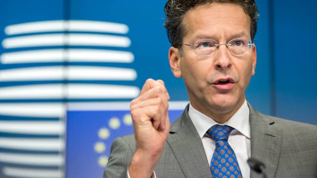 Dijsselbloem bij persconferentie Eurogroep