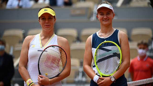 Barbora Krejcíková en Anastasia Pavlyuchenkova speelden hun eerste Grand Slam-finale