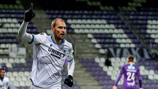 Bas Dost droeg met een doelpunt opnieuw bij aan een zege van Club Brugge.