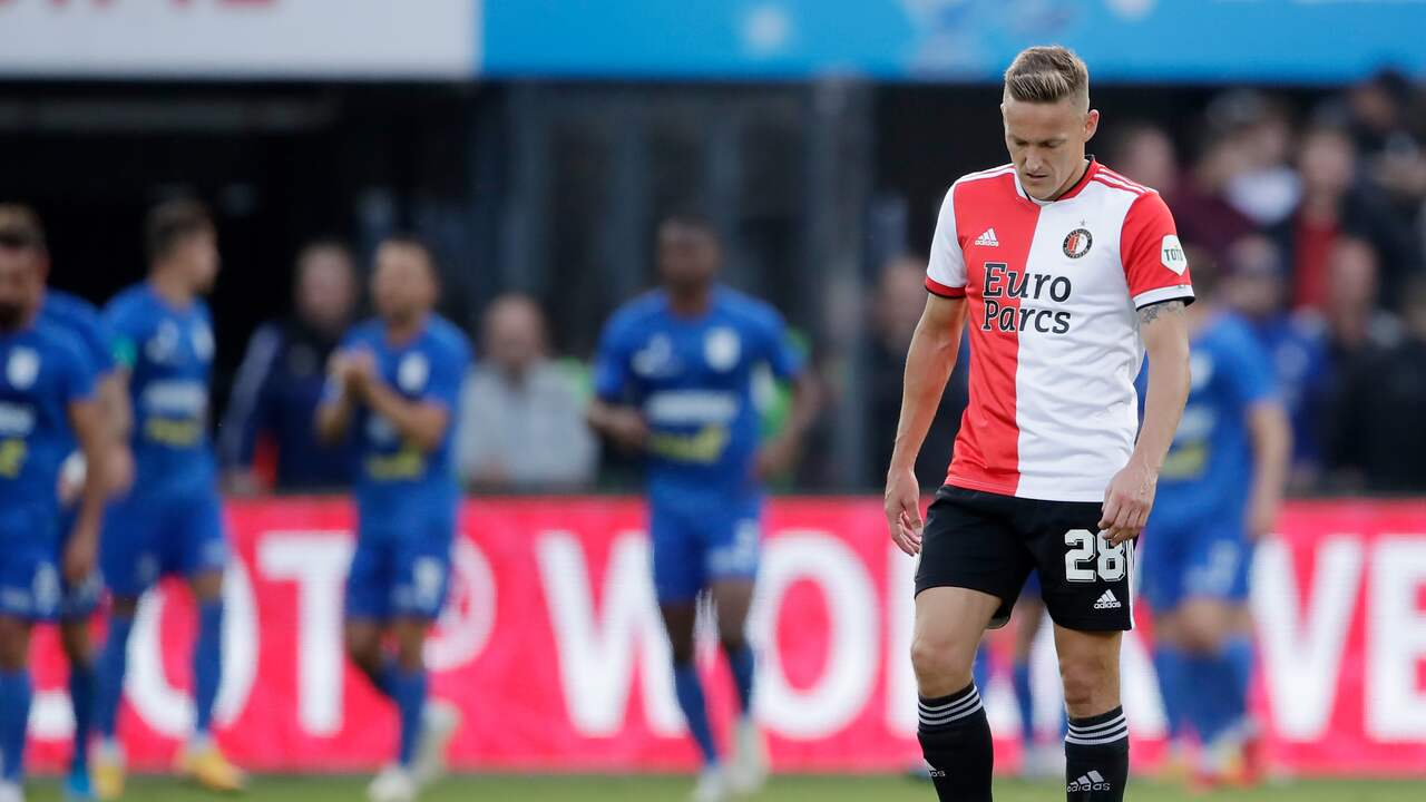 Jens Toornstra este dezamăgit după un gol împotriva lui FC Drită, dar supraviețuiește totuși turului preliminar cu Feyenoord.