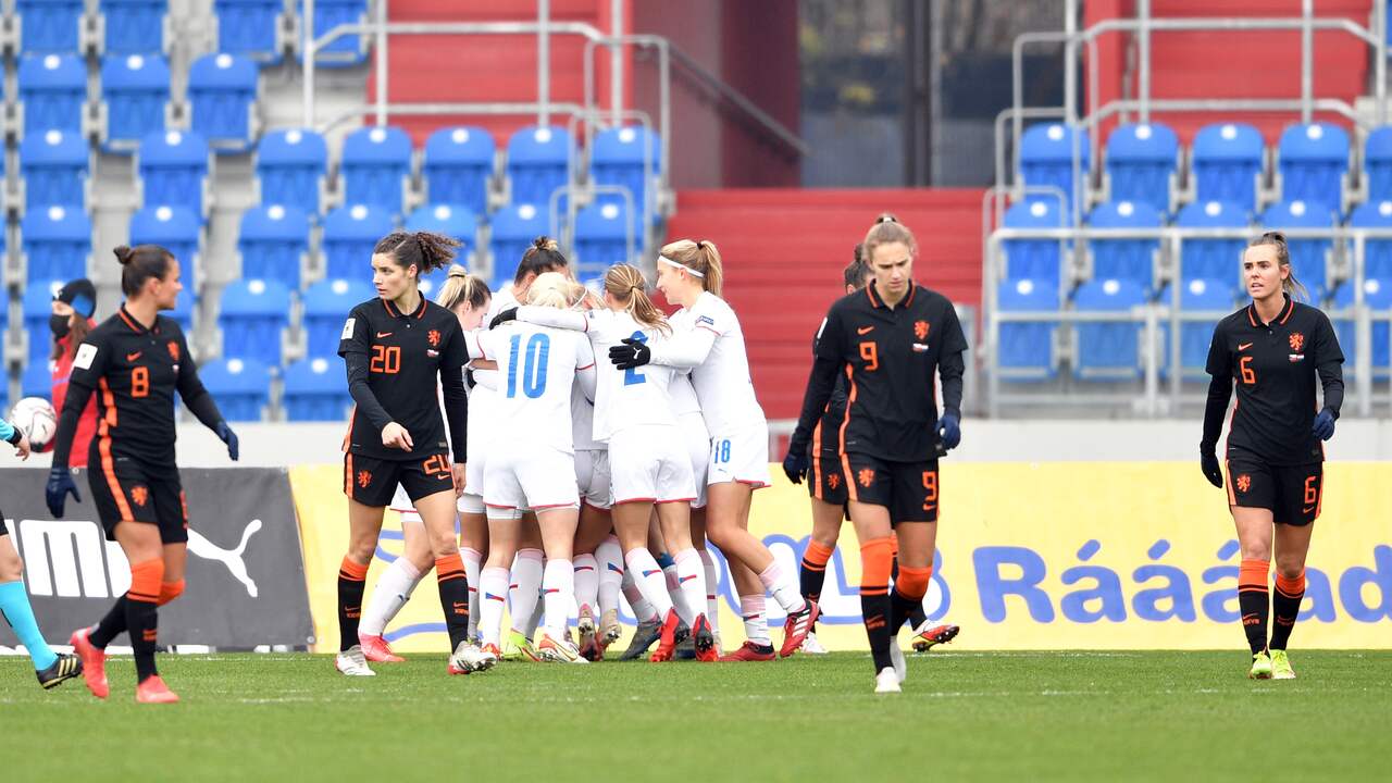 De Oranjevrouwen kwamen in Ostrava twee keer op achterstand.