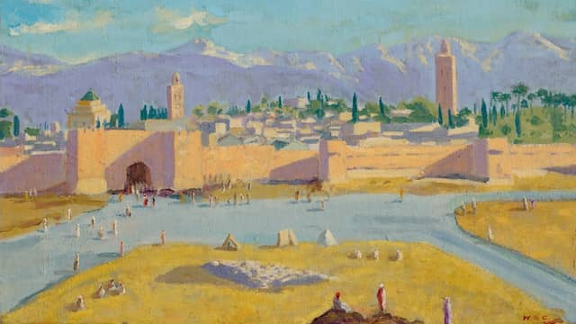 Tower of the Koutoubia Mosque (1943) door sir Winston Churchill.