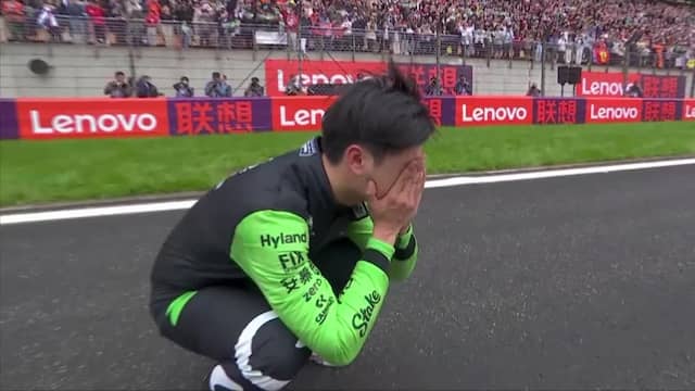 Zhou in tranen voor thuispubliek na Grand Prix van China