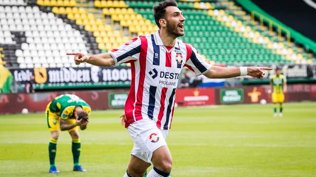 Vangelis Pavlidis scoorde twee keer voor Willem II.