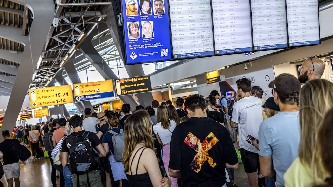 Schiphol again asks airlines to cancel flights due to crowds |  NOW