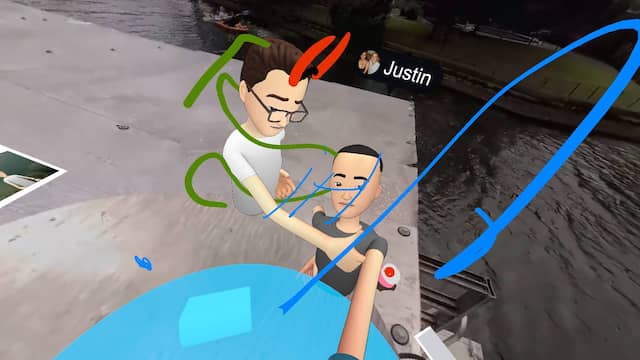 Selfie in Facebook Spaces