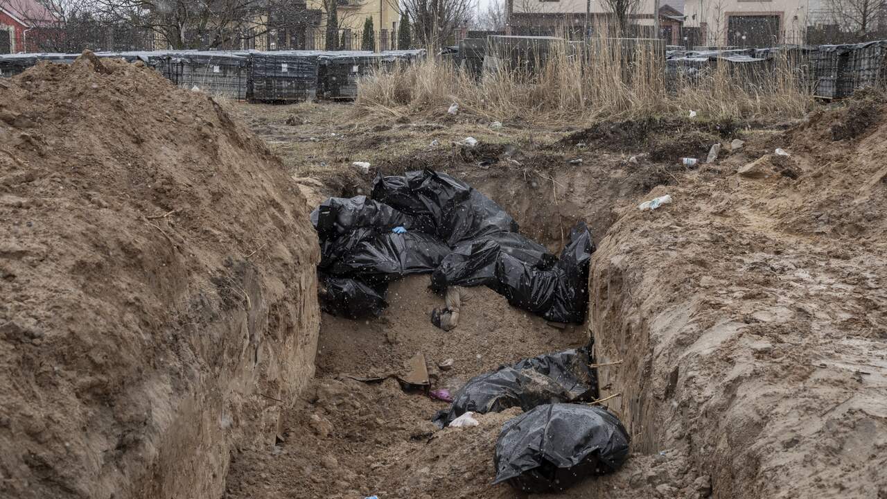 Bucha's dead are buried in shallow mass graves.