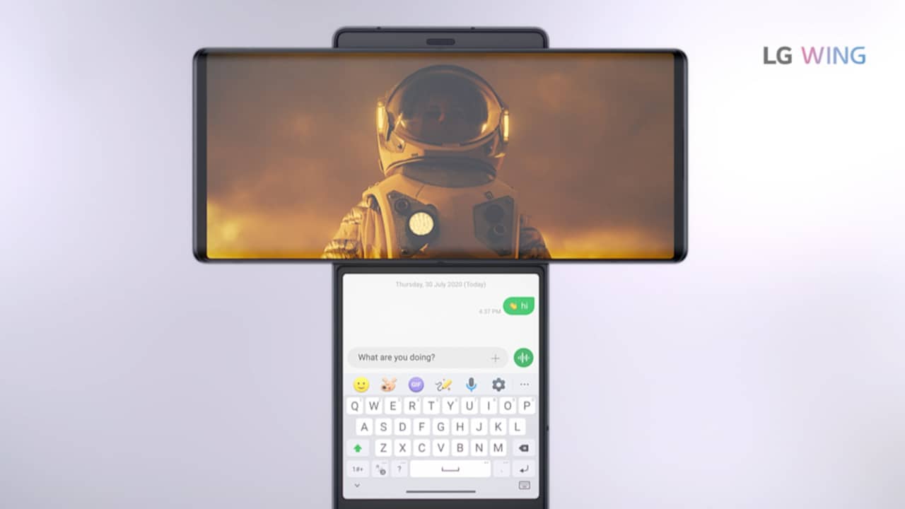 LG presents a phone with a second screen that can rotate |  NOW
