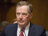 Robert Lighthizer, nominee for US Trade Representative, speaks at the Senate Finance Committee full hearing on the nomination of the U.S Trade Representative in Washington, DC March 14, 2017. 
Tasos KATOPODIS / AFP