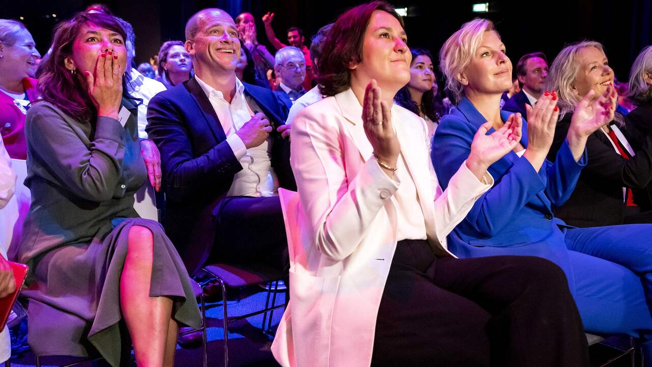 PvdA-prominenten reageren op de uitslag tijdens het partijcongres.