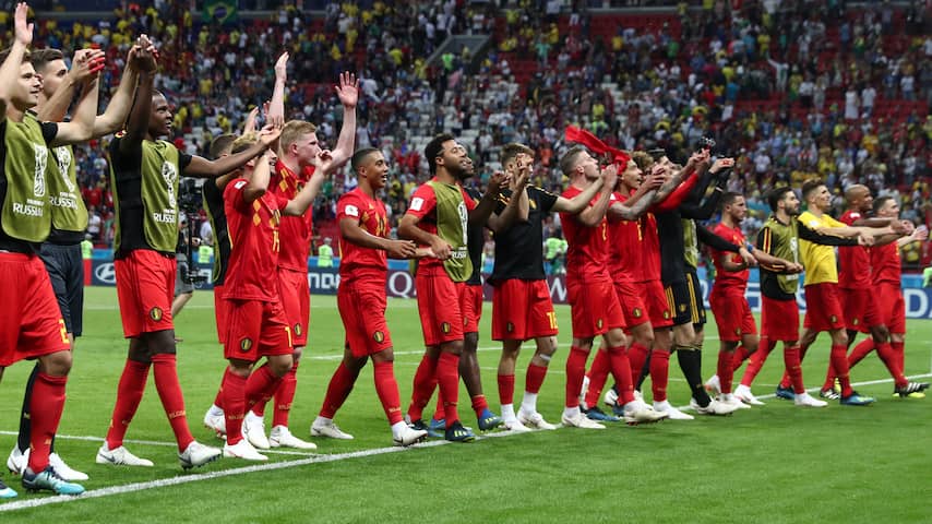 België verslaat topfavoriet Brazilië en is na 32 jaar weer halvefinalist WK
