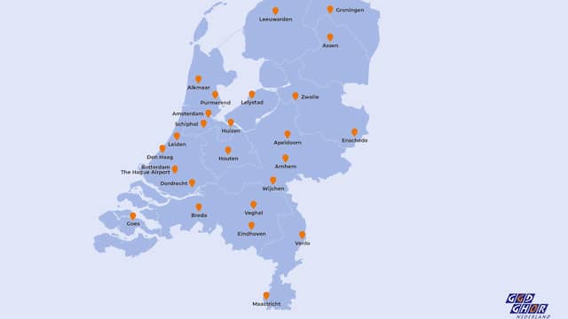 Alle 25 locaties waar zorgpersoneel kan worden ingeënt