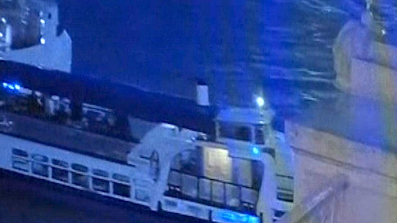 Beeld uit video: Bewakingsbeelden tonen dodelijke aanvaring Boedapest
