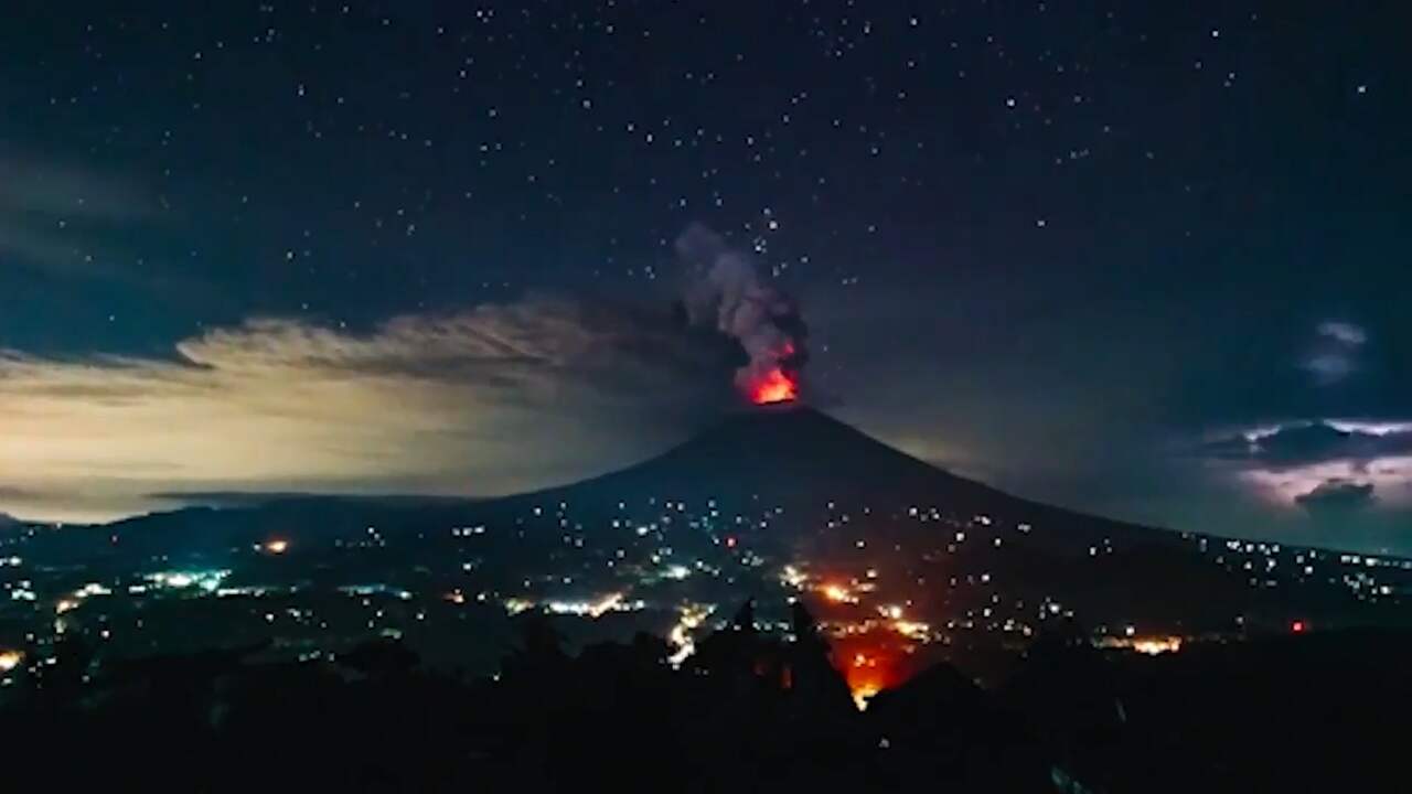 Timelapse toont vulkaan Bali in aanloop naar nieuwe uitbarsting