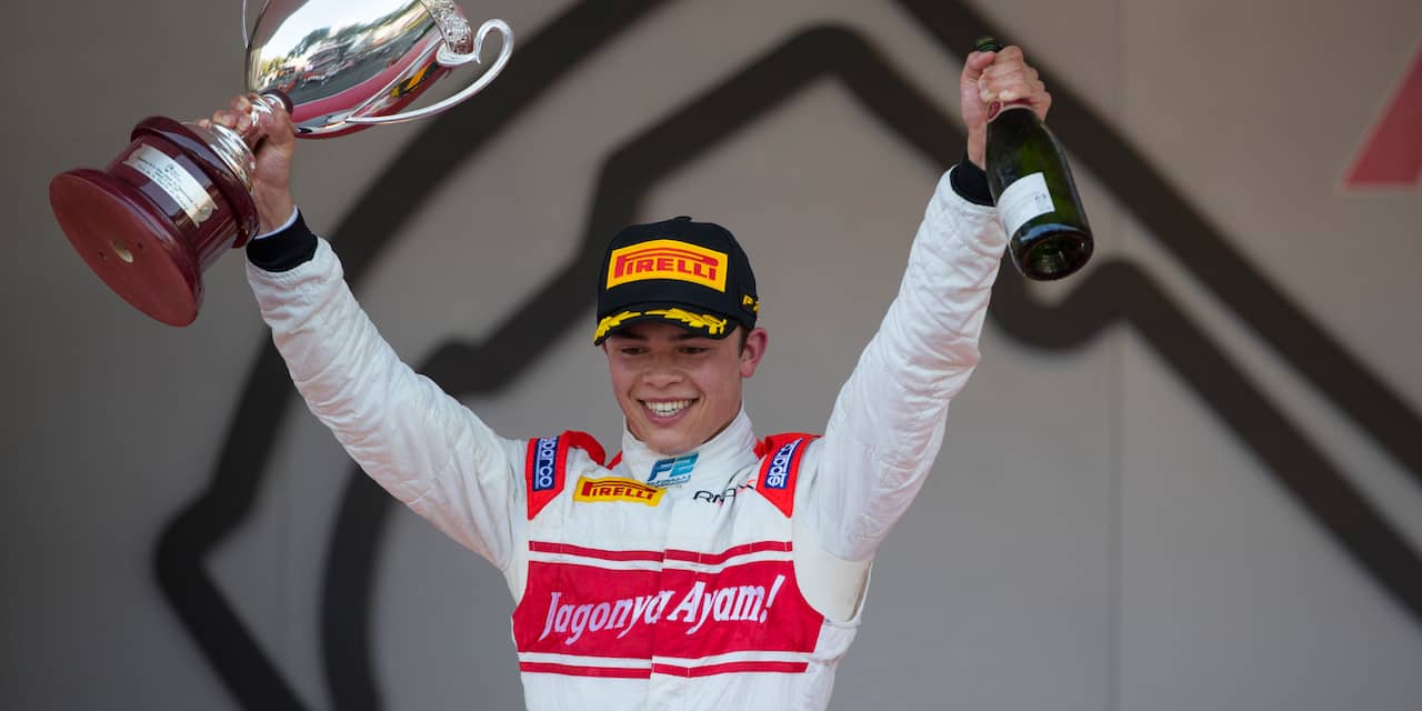 Racetalent De Vries wint in Monaco eerste Formule 2-race