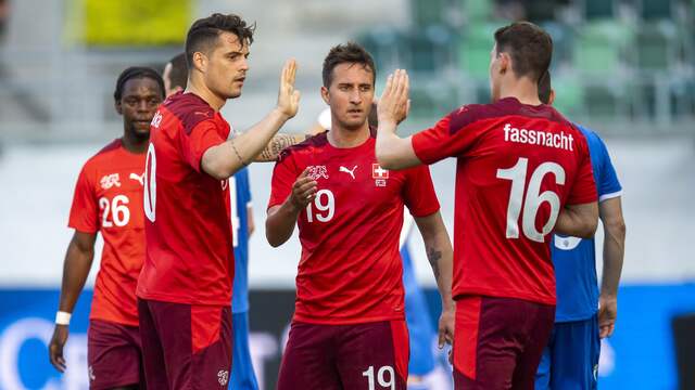 Zwitserland kon vaak juichen tegen Liechtenstein.