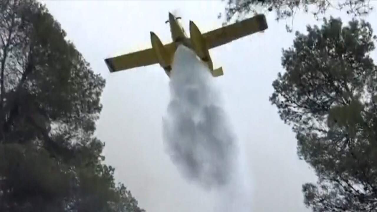 Beeld uit video: Eerste bosbrand van het jaar in Spanje nog niet onder controle